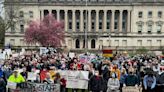 Live: UW-Madison, UW-Milwaukee protesters set up tents at pro-Palestinian rallies Monday