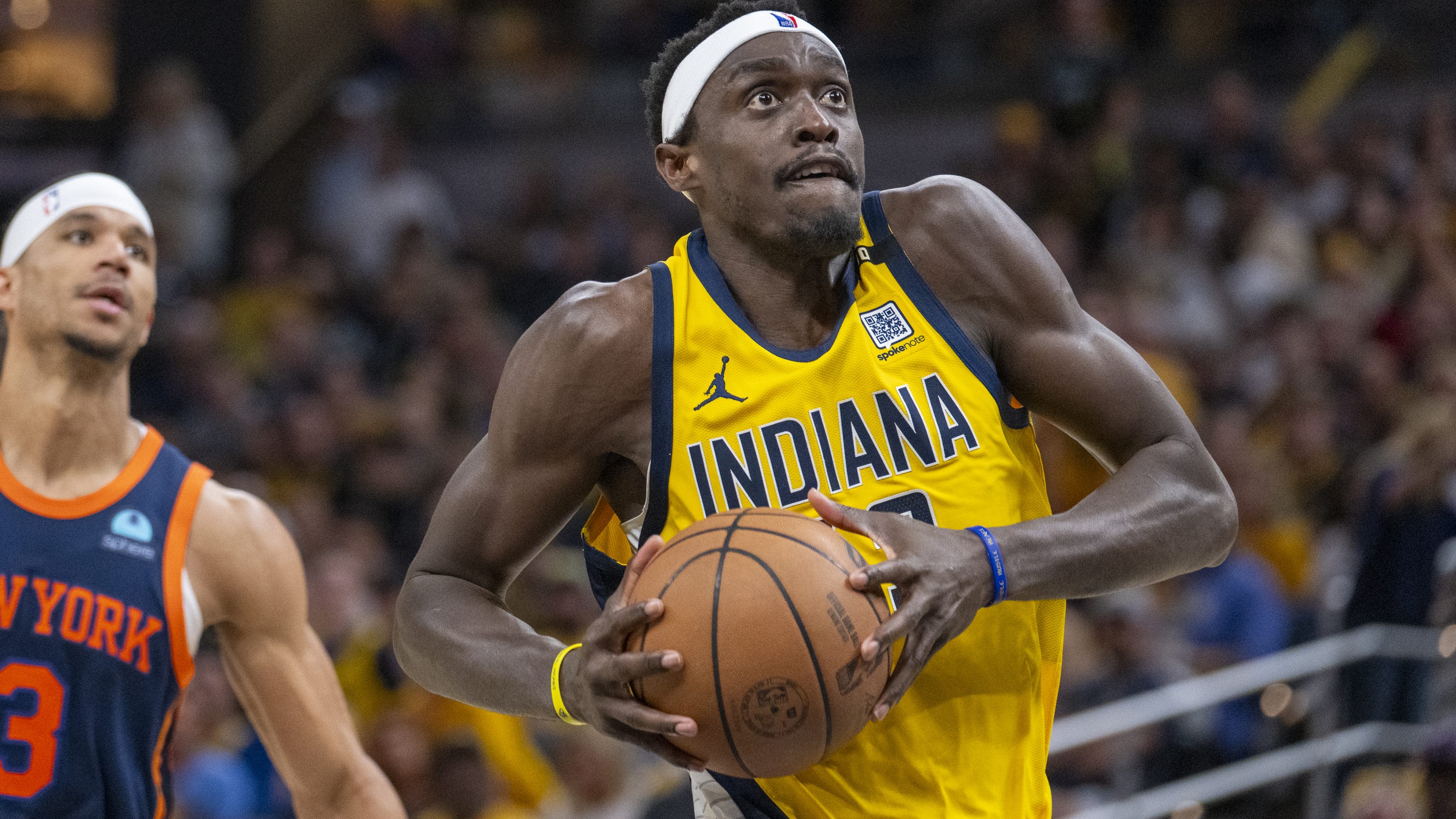 Pacers forward Pascal Siakam discusses Indiana's blowout win over the Knicks in Game 4.