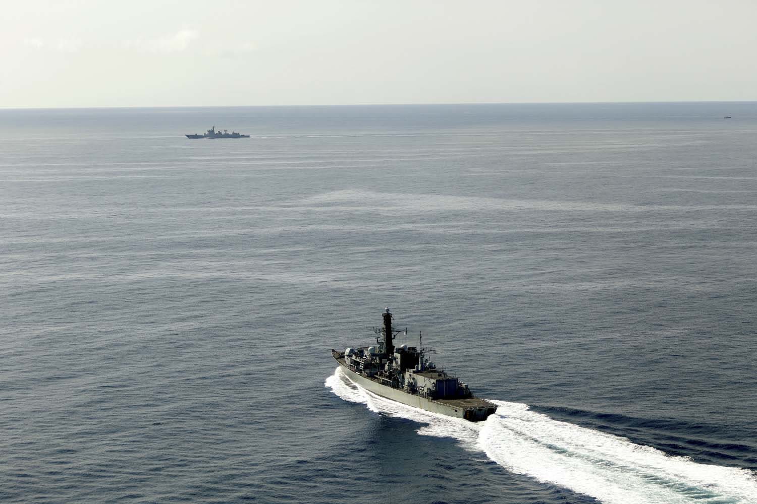 NATO allies follow China's warships to and from Russia