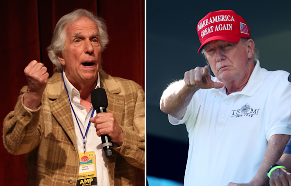 Henry Winkler's 5-word reaction to Trump speech goes viral