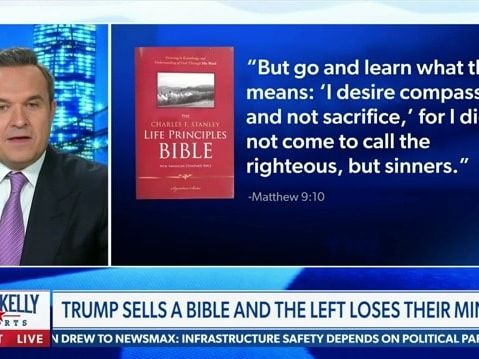 Newsmax Helps Trump Hawk His $60 ‘God Bless the USA’ Bibles