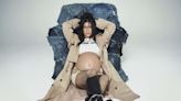 Pregnant Kourtney Kardashian Shows Off Her Bare Bump, Poses in Fishnet Stockings for New Campaign