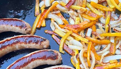 Blackstone Sausage and Peppers