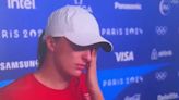 Iga Swiatek breaks down in tears and walks out of interview after Olympics exit