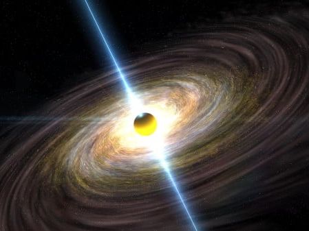 爆發與安靜 超大型黑洞射出毀滅光束(圖) - 自然現象 -