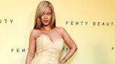 Rihanna Shines in Chic Yellow Strapless Dress at Los Angeles Fenty Event — See the Look!