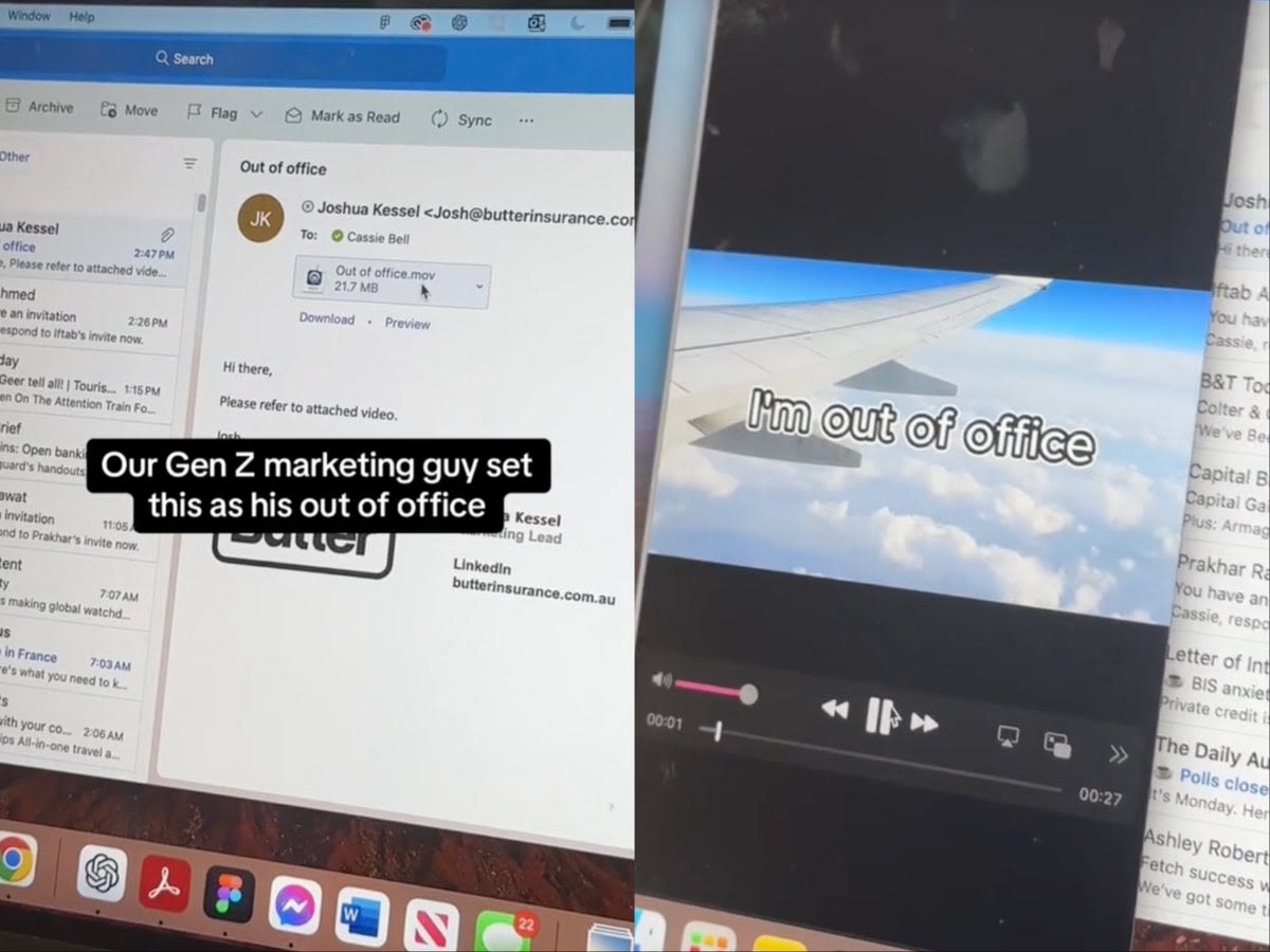 Gen Z employee creates hilarious video for ‘out of office’ email