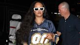 Rihanna Somehow Made an Oversized Football Jersey Paired with Clogs Look Good