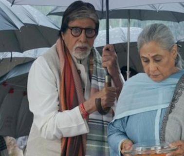 Couple goals: Amitabh Bachchan holds umbrella for wife Jaya in latest picture