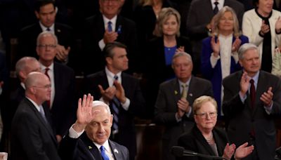 Israeli prime minister Netanyahu addresses Congress as scores of Democrats boycott