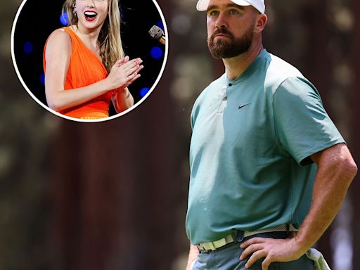 Travis Kelce Reacts to Fan's Taylor Swift Diss After He Messes Up Golf Shot - E! Online