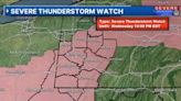 SEVERE THUNDERSTORM WATCH: Scattered showers, storms with damaging wind, heavy rainfall possible