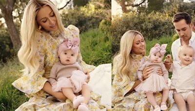 Paris Hilton introduces baby daughter in new family photos