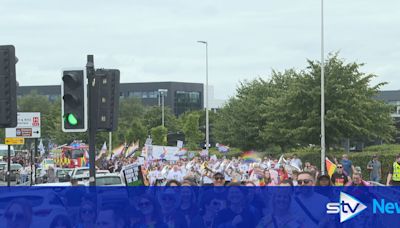 In pictures: Thousands march through Glasgow for Pride 2024 celebration