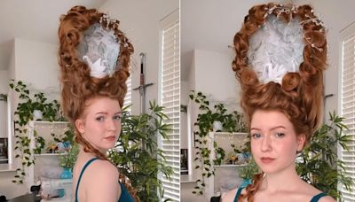 Woman Recreates Queen Charlotte's Swan Wig From ‘Bridgerton’, Impresses Netizens - News18