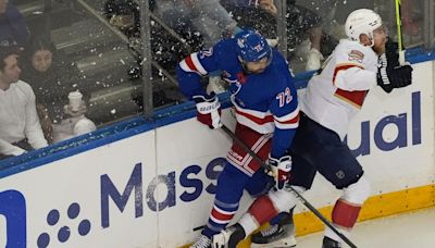 Rangers edge Panthers in overtime, send Eastern Conference finals to Florida tied at one game each