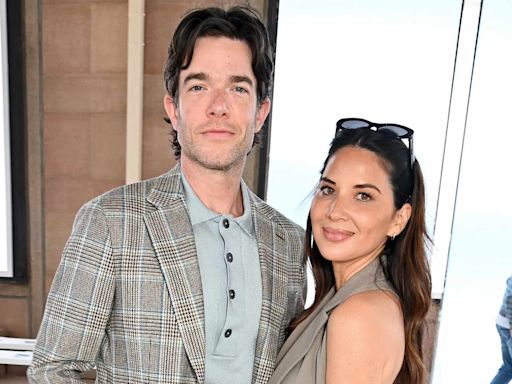 Olivia Munn and John Mulaney Wear Matching Looks as She Coaches Him Through 'Baby's First Fashion Show'