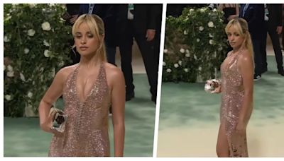 Camila Cabello llevó un “bolso” de hielo al Met Gala 2024… y se derritió