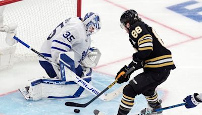 Saturday's hockey: Bruins' Pastrnak scores in OT to eliminate Leafs in Game 7