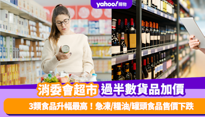 消委會超市｜過半數貨品加價 3類食品升幅最高！急凍/糧油/罐頭食品售價下跌