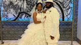 I crocheted my wedding dress & hubby's suit - haters say it's tacky, we love it