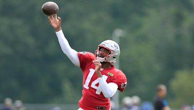 Jacoby Brissett, Drake Maye turn a corner on Day 8 of Patriots camp