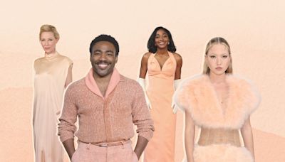 Celebrities in Pantone’s Color of the Year 'Peach Fuzz' Fashion Trend