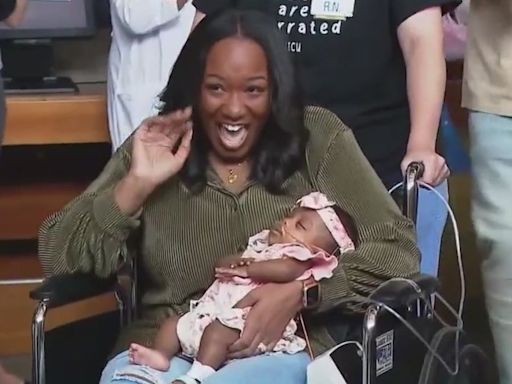 Baby Nyla heads home after defying odds at Silver Cross Hospital