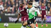 Liverpool's 2-2 draw at West Ham further damages Premier League title hopes