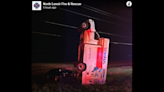 U-Haul lands vertically in 2 am crash on NC highway and social media is dumbfounded