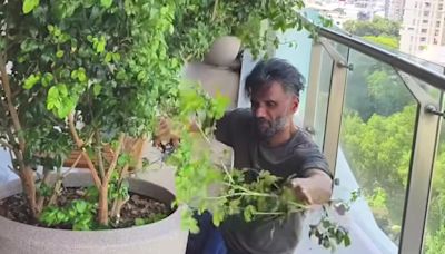 ICYMI: Suniel Shetty Spent A Therapeutic Sunday Pruning His Plants - Watch Video