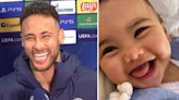 Neymar compartilha vídeo emocionado ao assistir primeiros passos de Mavie: 'Sapeca'