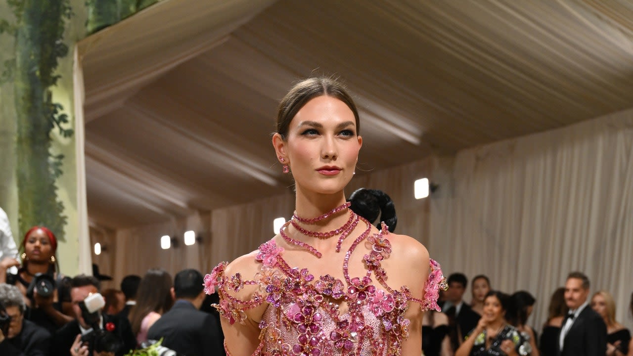 Karlie Kloss Wore a Dress Covered in 240,500 Crystals to the 2024 Met Gala