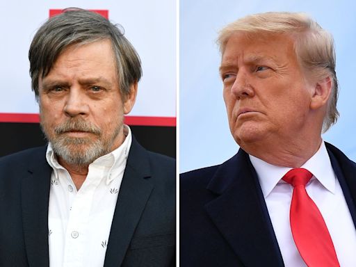 Star Wars' Mark Hamill under fire over Donald Trump message