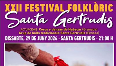 Todo listo para celebrar el XXII Festival Folklòric Santa Gertrudis