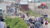 High-Flying Monster Truck Clips Power Line, Knocks Transformer Into Crowd