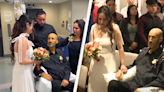 Father’s dying wish comes true as he walks daughter down the aisle at hospital chapel