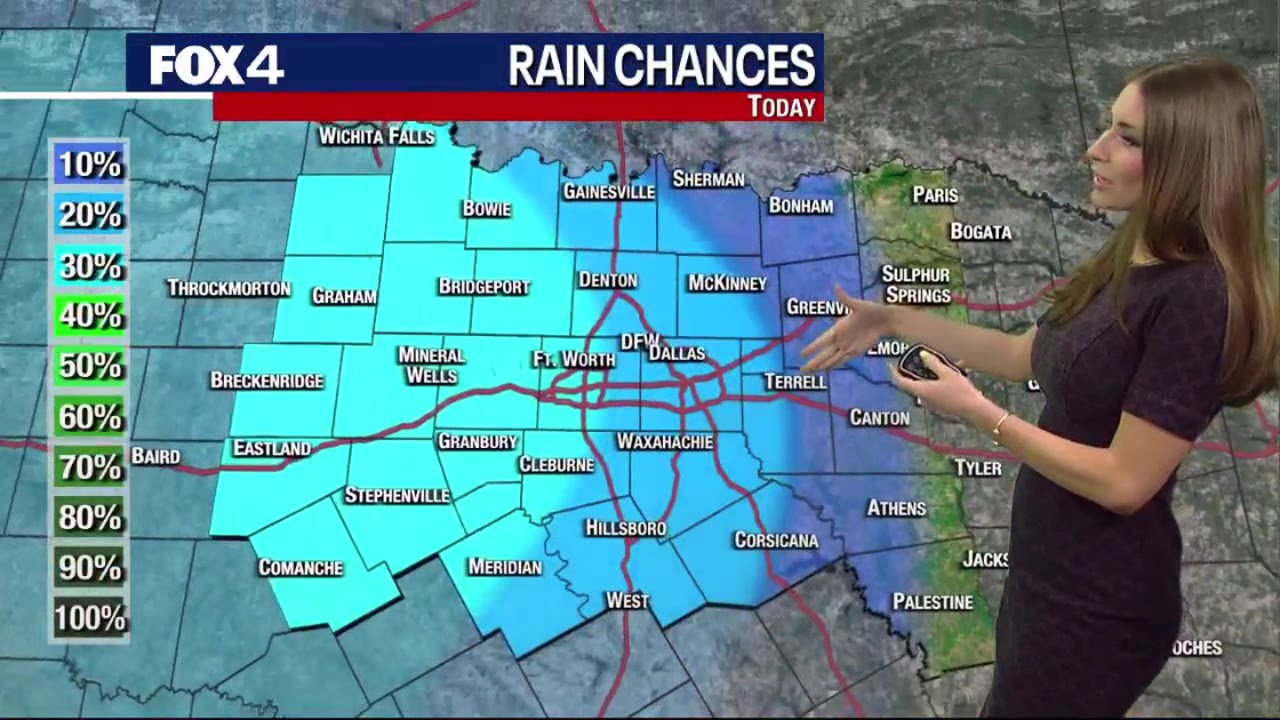 Dallas weather: Rain chances for Saturday, Mother's Day