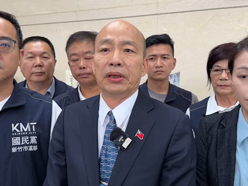 影/新竹弔唁殉職2勇消！高虹安陪同 韓國瑜：請政府照顧軍警消海巡