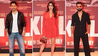 Varun Dhawan, Janhvi Kapoor, Vicky Kaushal attend Kill premiere; pictures inside