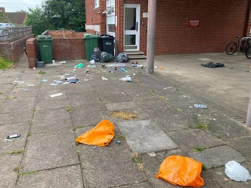 Exeter housing estate trashed by overflowing bins as students make mass exodus