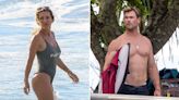 Chris Hemsworth y Elsa Pataky disfrutan de la playa, en medio de los rumores de separación