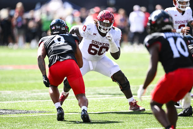 Dallas Cowboys select Oklahoma's Tyler Guyton in 1st round of NFL Draft