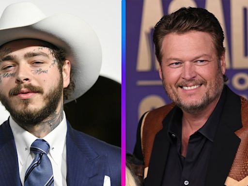 Blake Shelton Joins Post Malone to Debut New Song at CMA Fest