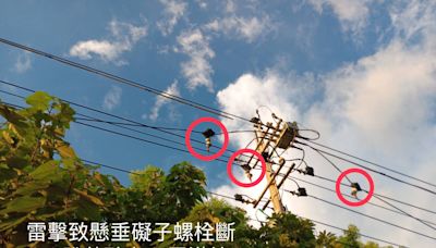 雷擊惹禍！桃園龍潭昨晚停電 台電急更換設備停電1111戶