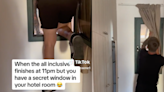 This Couple Found A Secret Window In Their Hotel Room And Totally Hacked Their All-Inclusive