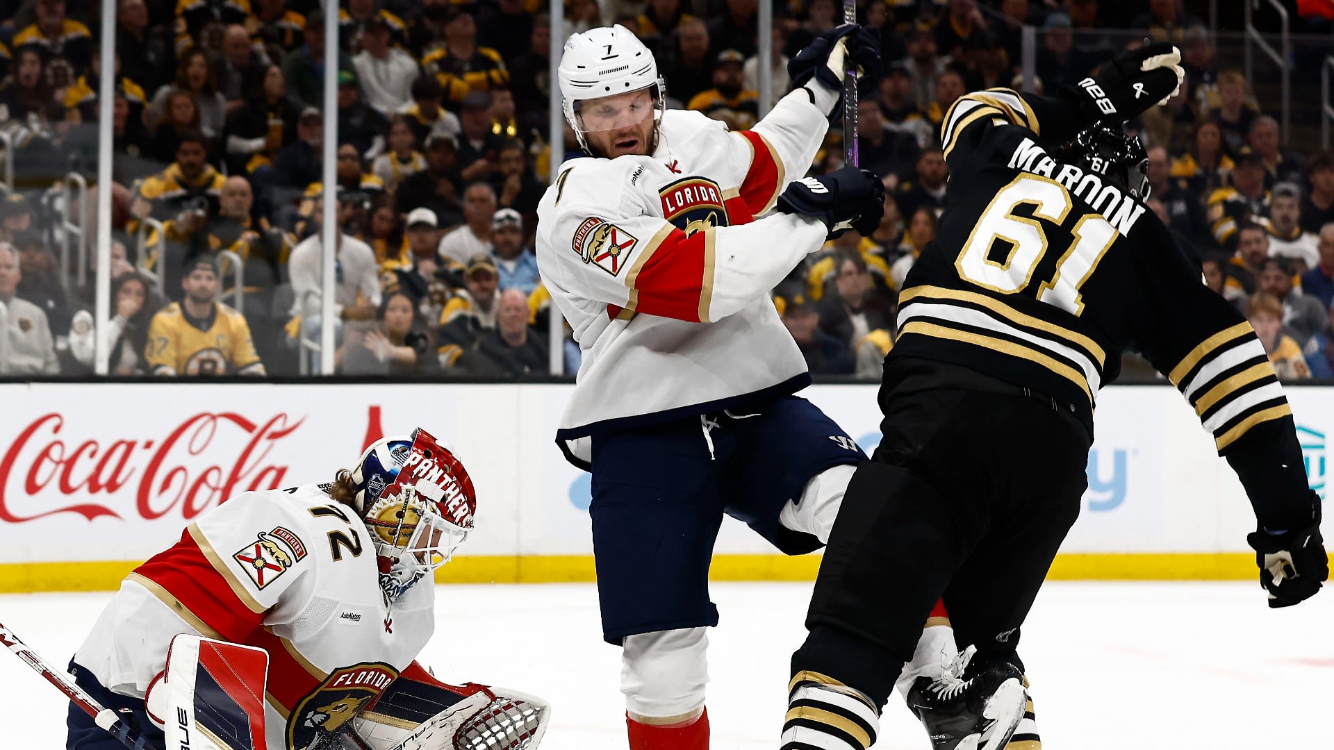 Bruins' Charlie McAvoy, Pat Maroon Set Tone Early In Game 4 Vs. Panthers