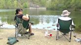 Folks take to the outdoors on hot Spring day in Berks