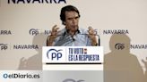 Aznar contraprograma el cierre de campaña del PP con un acto propio en Pamplona