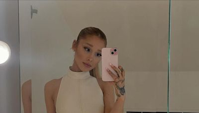 Ariana Grande Posts From Paris in a Mod Minidress Amid Olympics Rumors